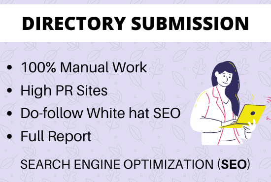 Do 50 powerful directory submission backlinks manuall...