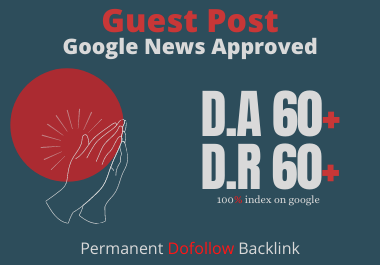 guest posting on da 60+ google news site with dof0llo...