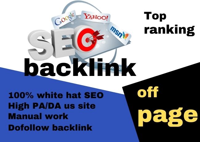 i will do high authority manual off page seo backlink...
