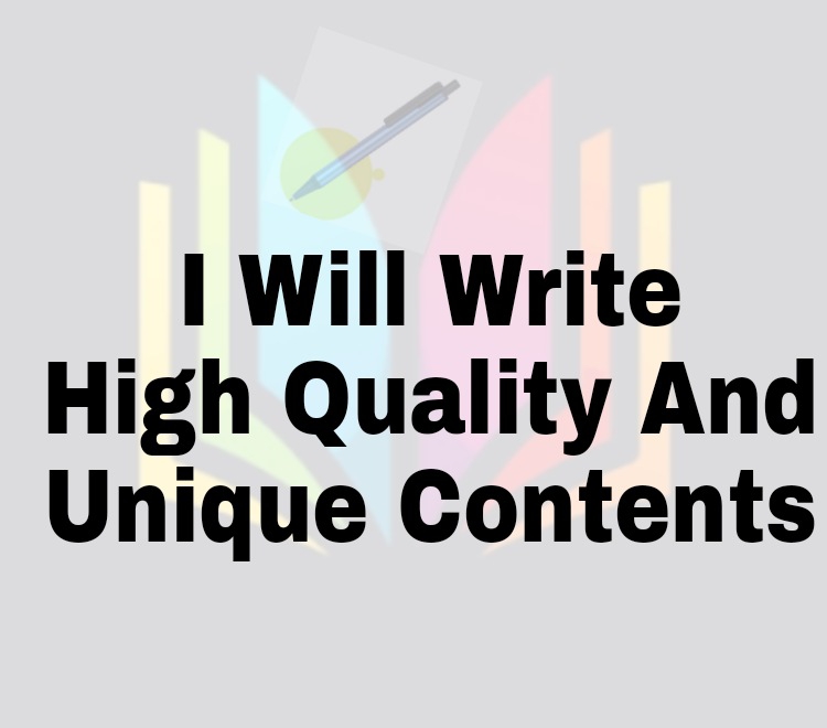 I will provide you with unique articles on any topic ...