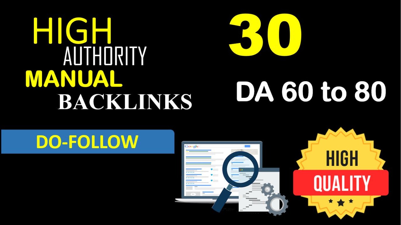 I will build high quality dofollow manual backlinks b...