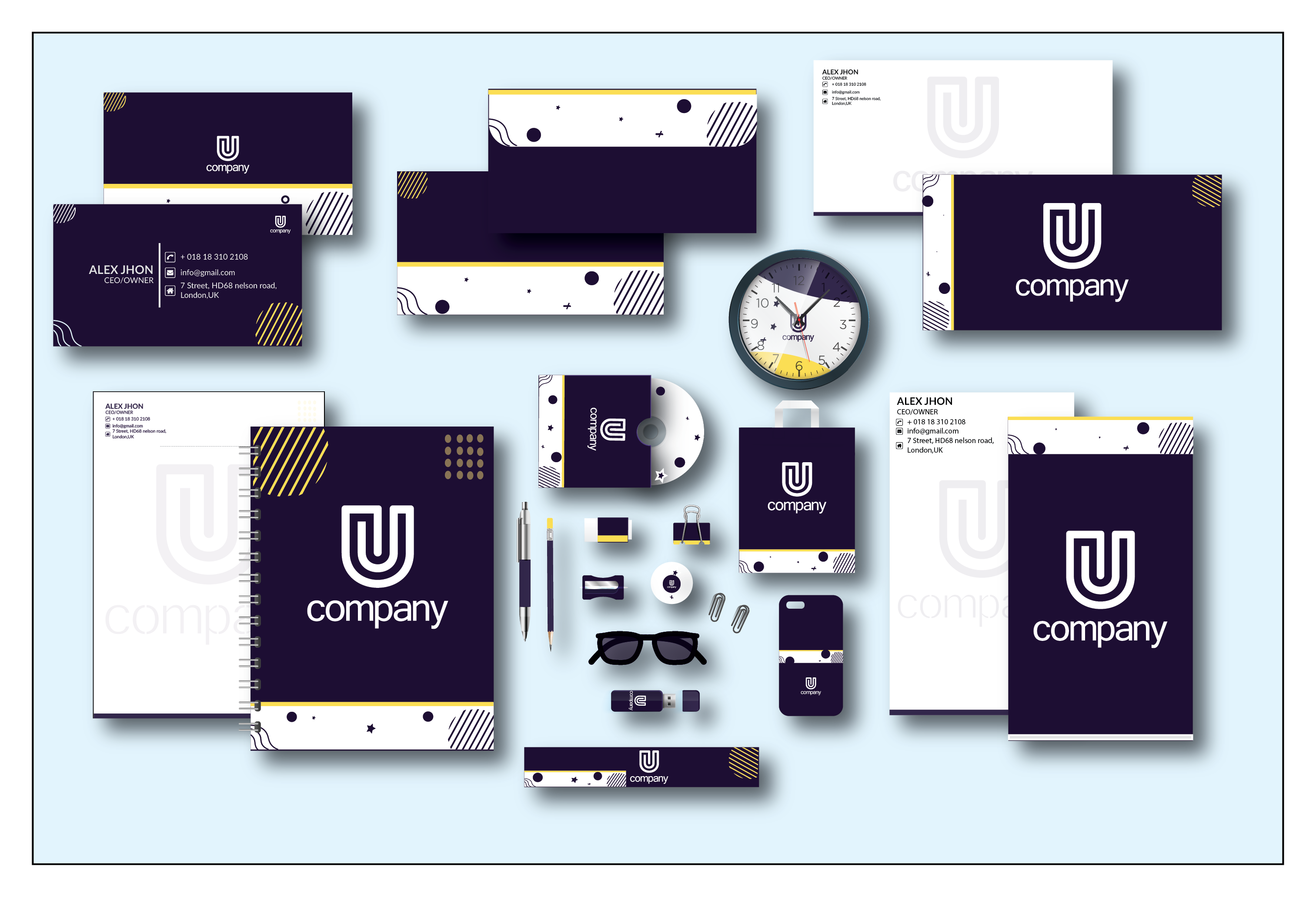 I Will design professional business card and statione...