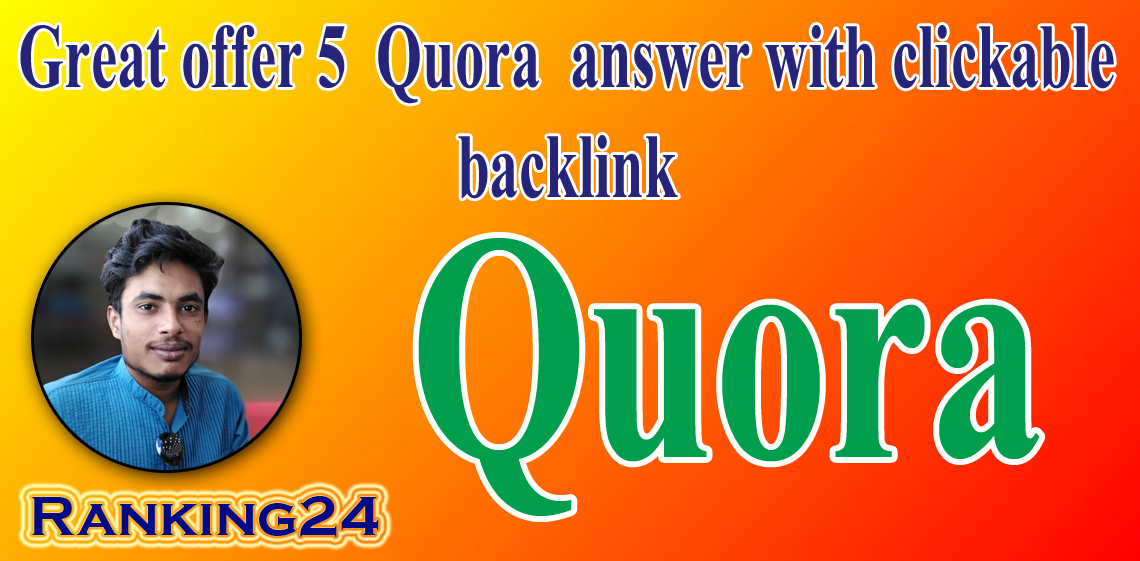 Promote Website With 5 HQ Quora Answer By Different A...