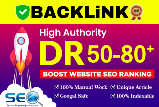 I will create 5 backlink manuals on powerful DR 50 to...