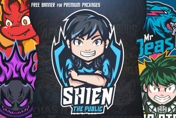 I will create premium mascot logo for esport, twitch...