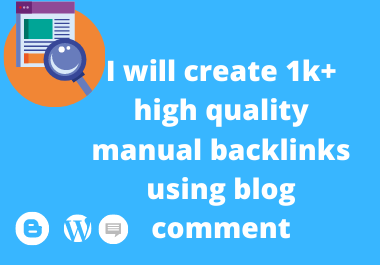 I will create 1k+ high quality manual backlinks using...