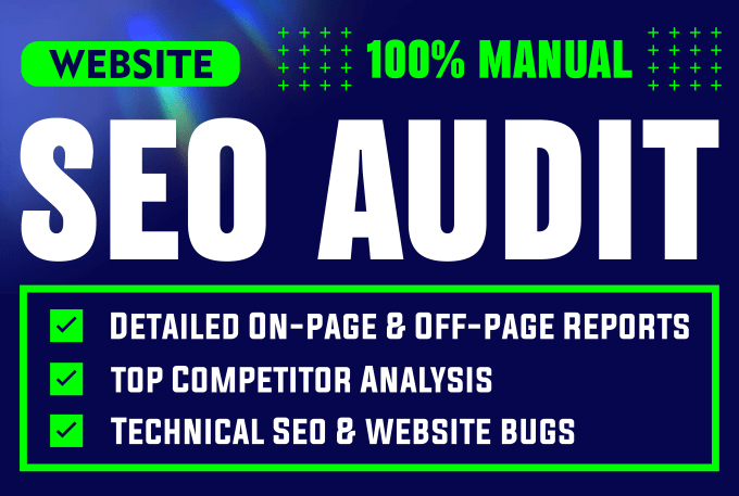 I will make website audit report