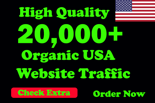 I will Drive 20,000 USA Keyword Targeted/Social Media...