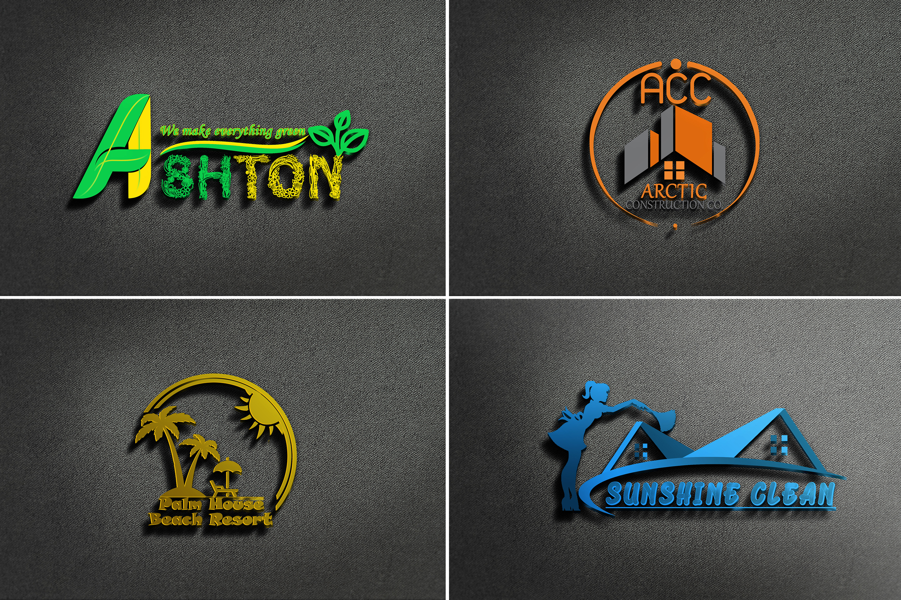 I will design creative 3d versatile logo designs