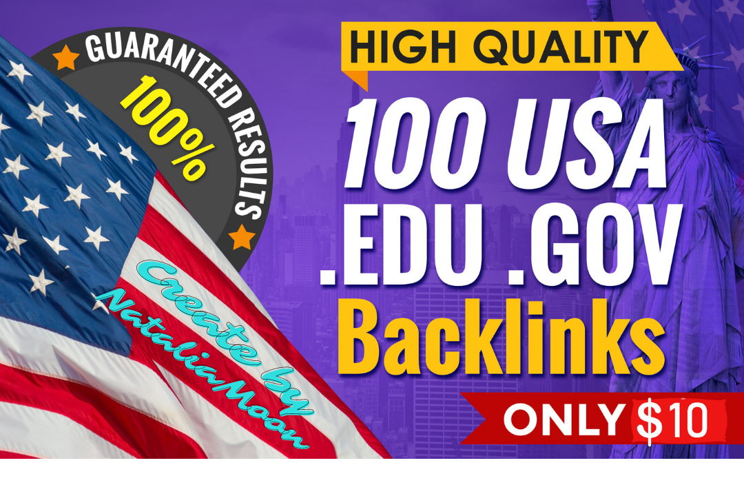 I will Do organik 100 USA EDU GOV permanent backlinks...