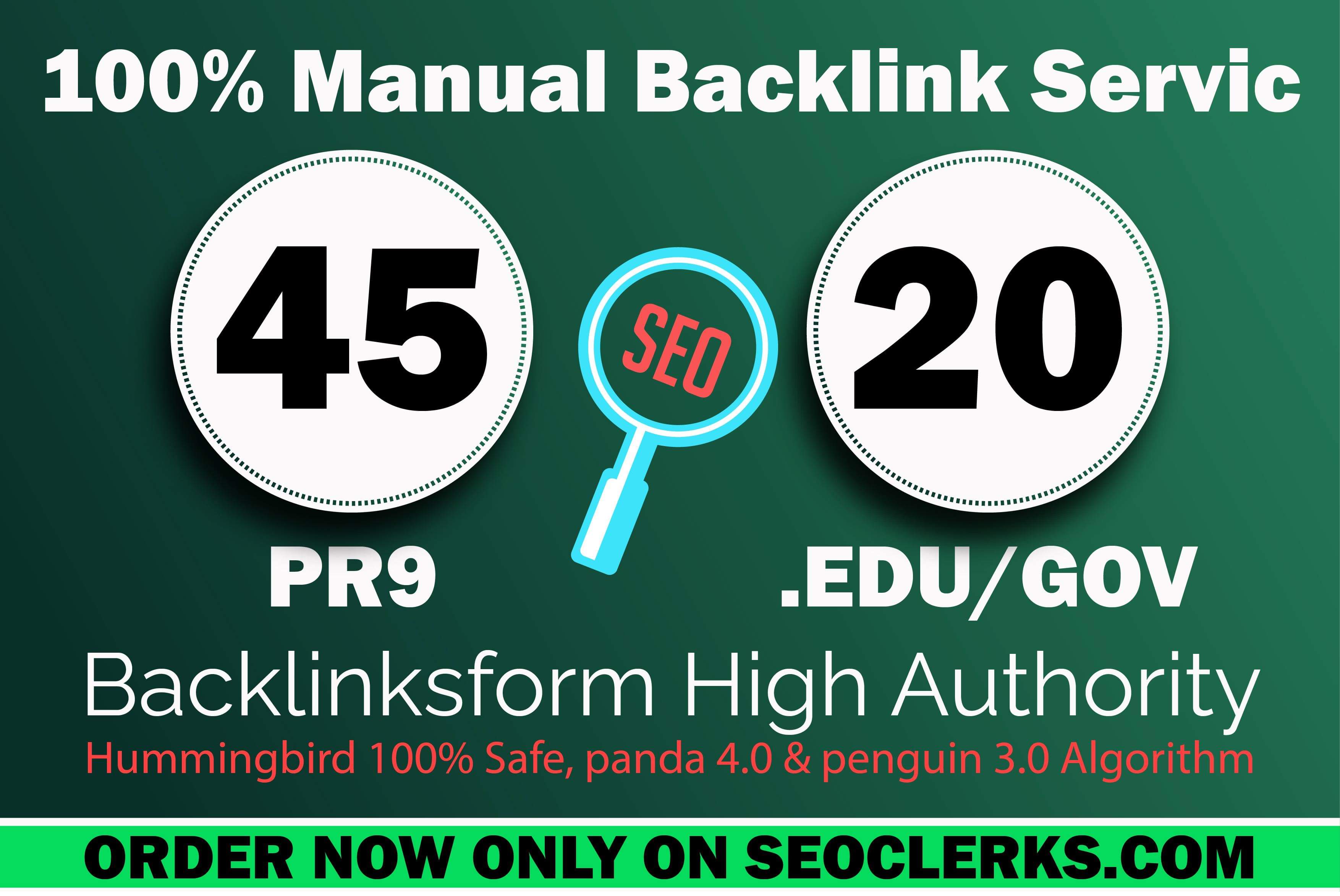 Create manually 45 PR9 & 20 EDU/GOV High Profile ...