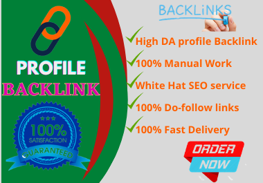 I will Create 100+ Do Follow Profile Backlink for SEO...