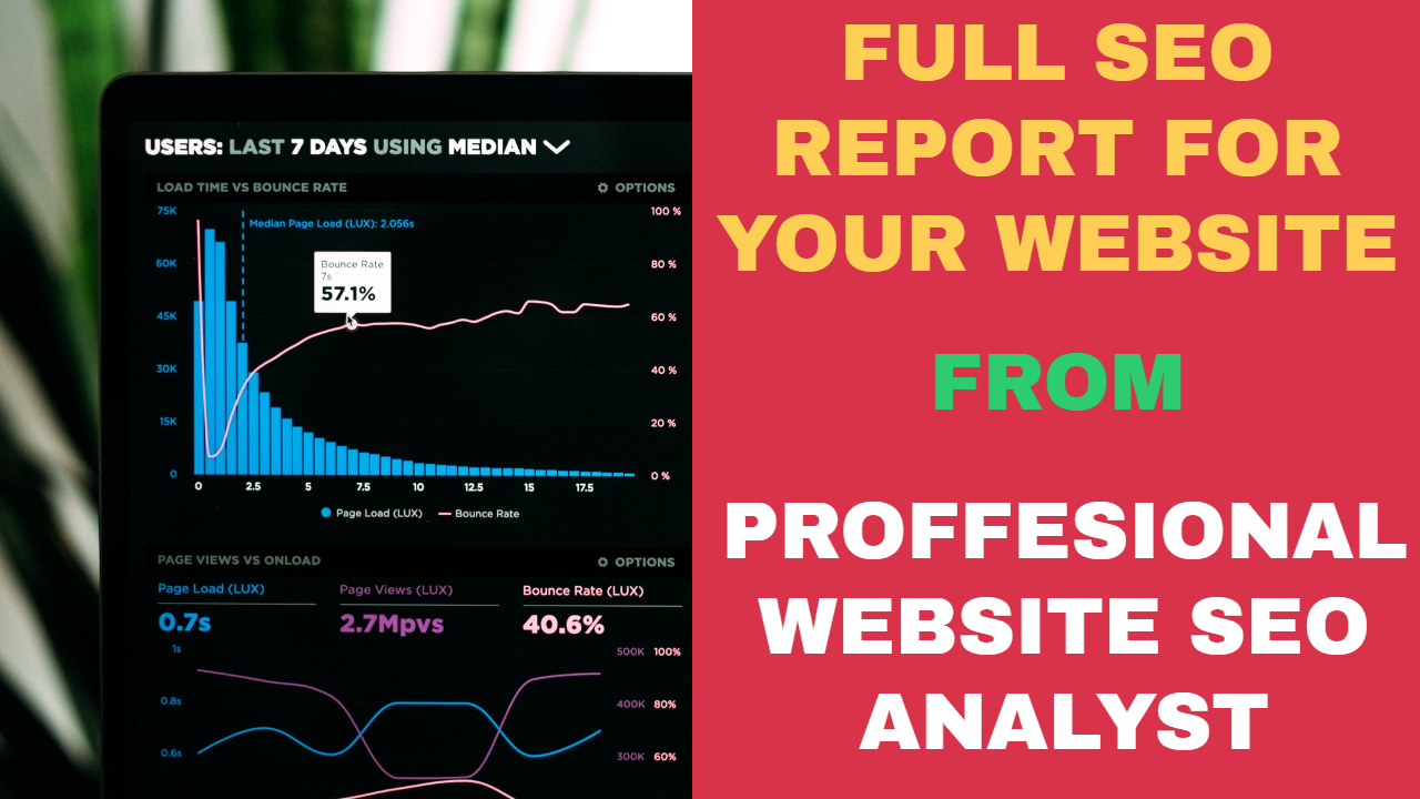 I Will give a full seo analyze report for your websit...