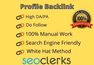 I will build 100 profile backlinks manually on high d...