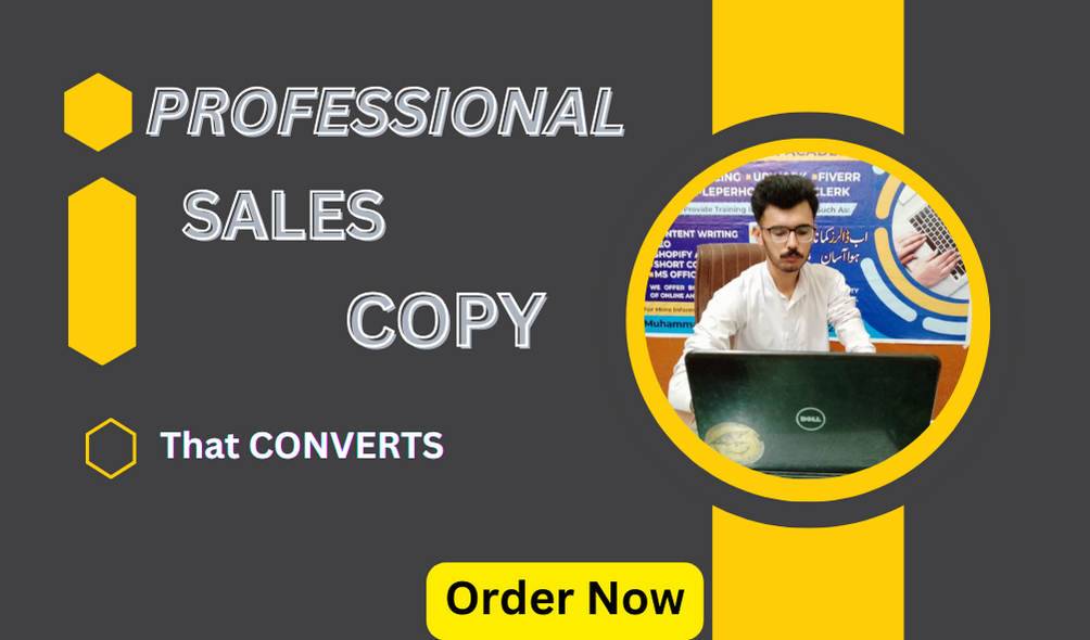 I will write high conversion sales copy and sales let...