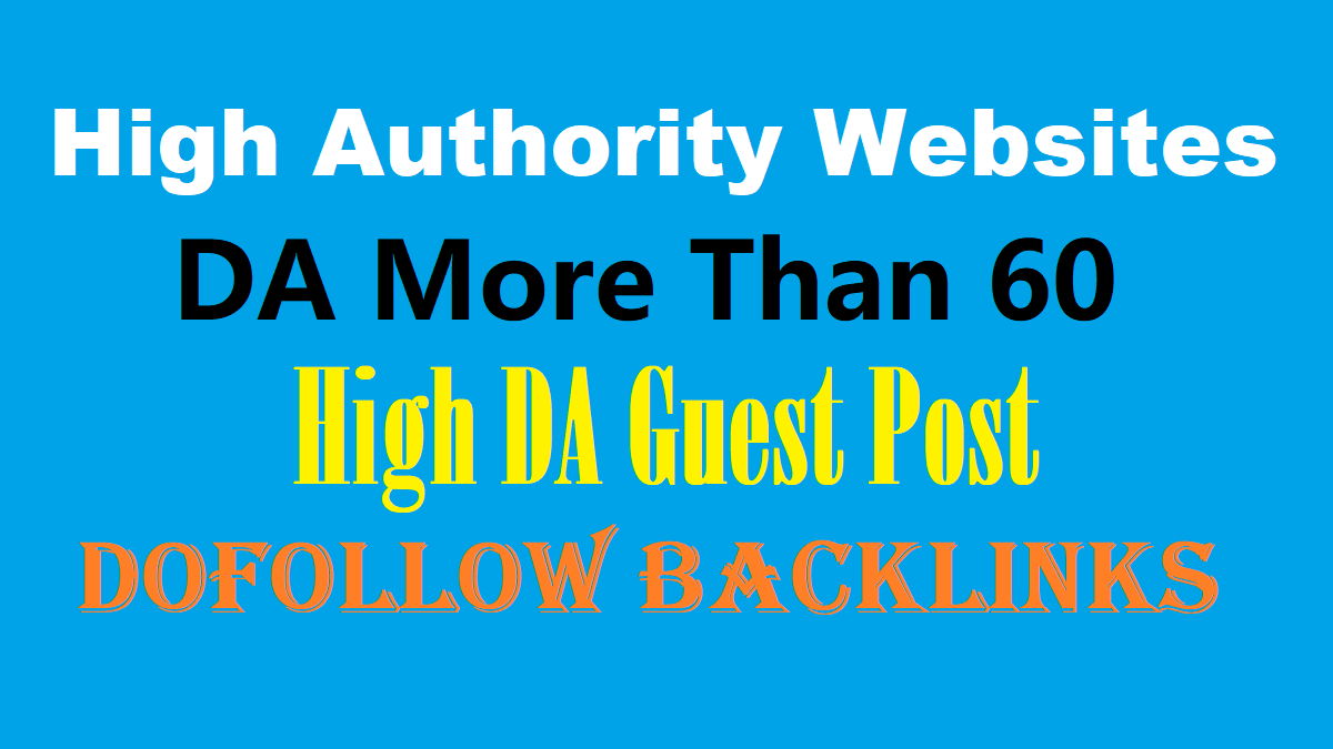 I will Publish guest post on High DA Website with two...