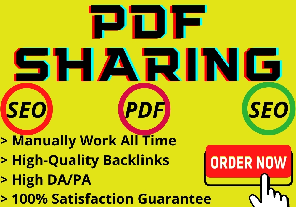 I will do pdf submission to30 Document Sharing Sites
