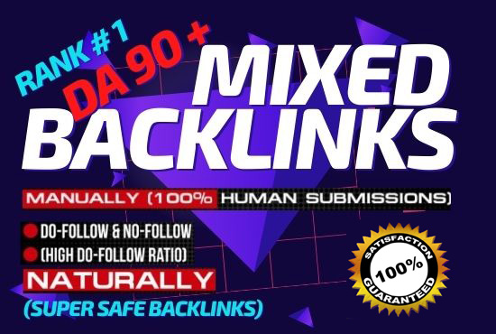 50 Mixed dofollow Backlinks High Authority Permanent ...