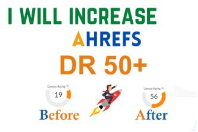 I will increase your dr 50 with backlinks