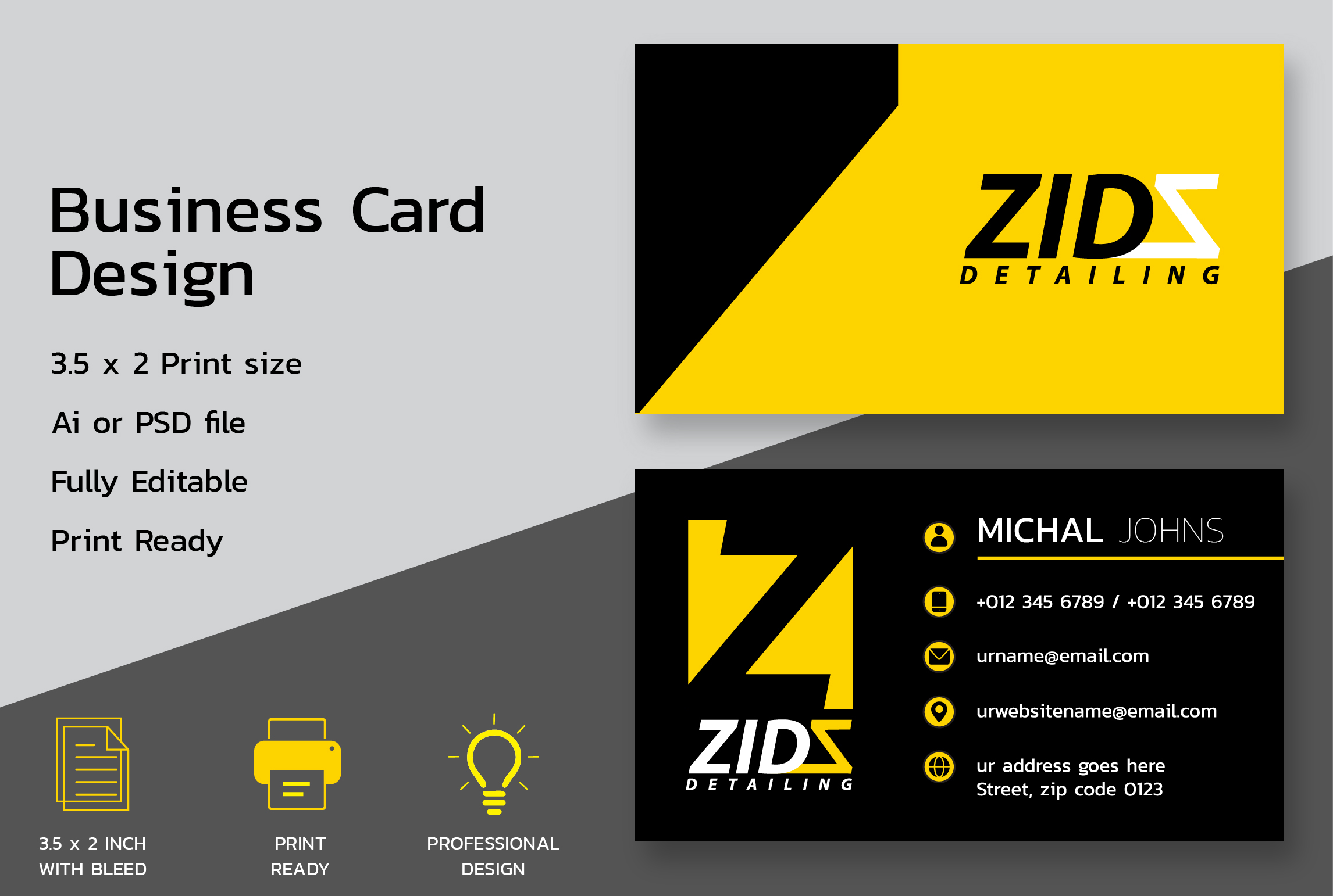 I will create professional business card design ready...