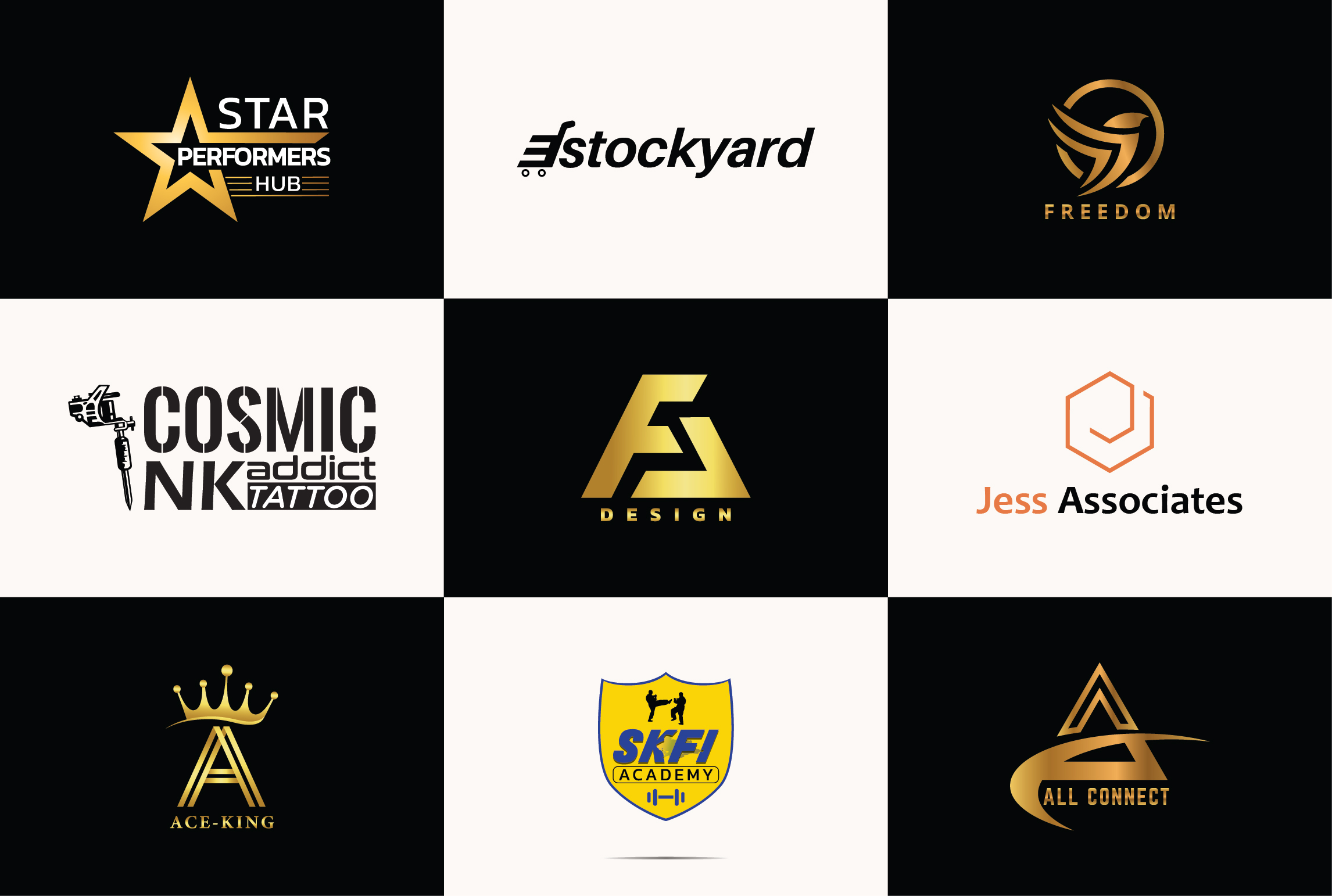 I will create minimalist unique logo design