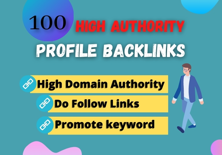 100 Manually created High DA Profile Backlinks submis...