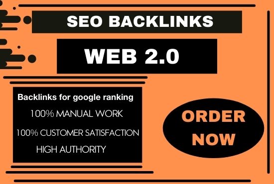 I will build 30 super authority web 2.0 permanent bac...