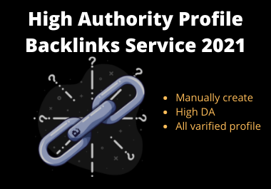 High Authority 200 profile backlinks DA 80+ for SEO r...