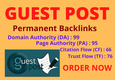Write and Publish 5 guest post unique article DA90+ p...