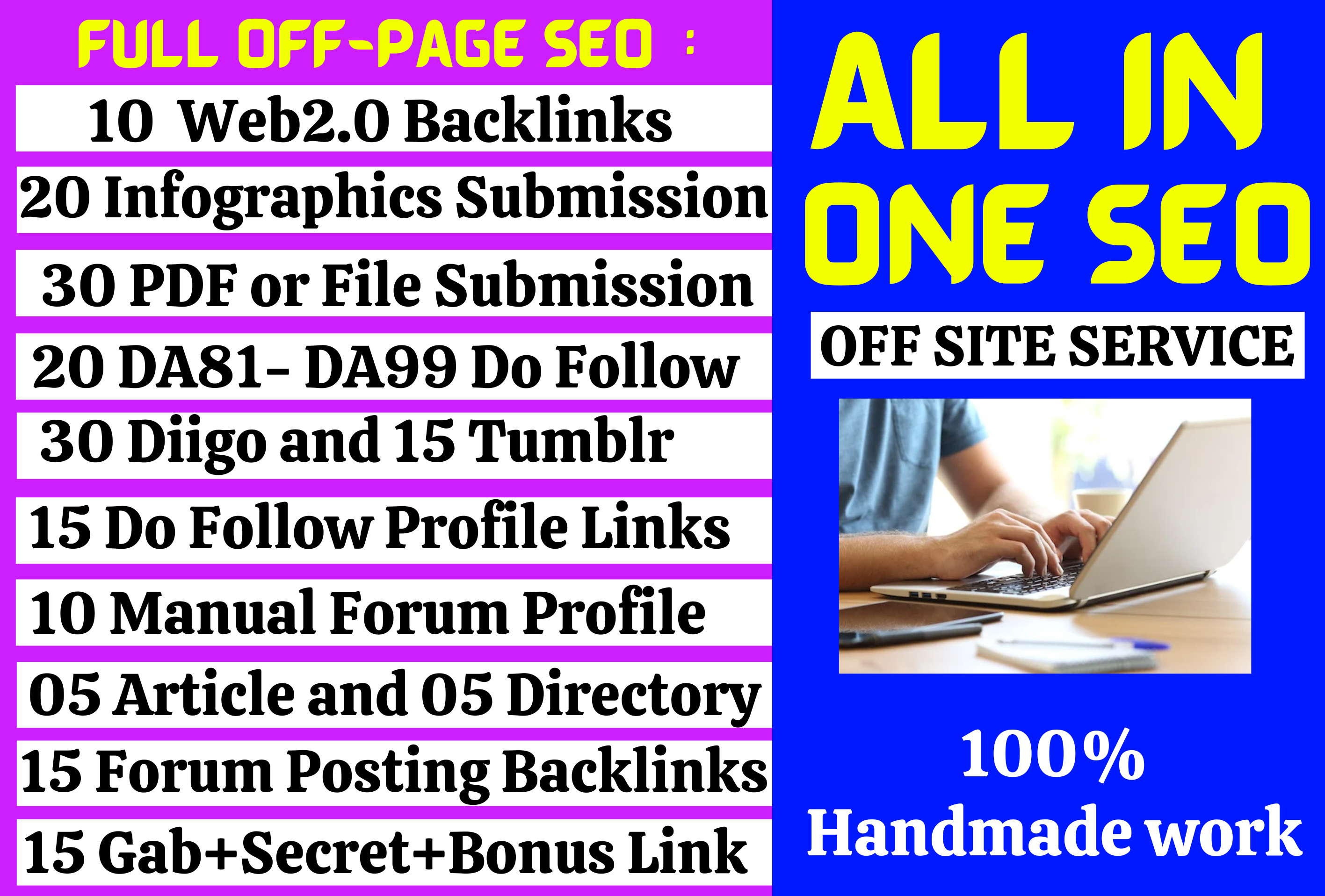 Complete All In one Off page SEO Permanent LinkBuildi...