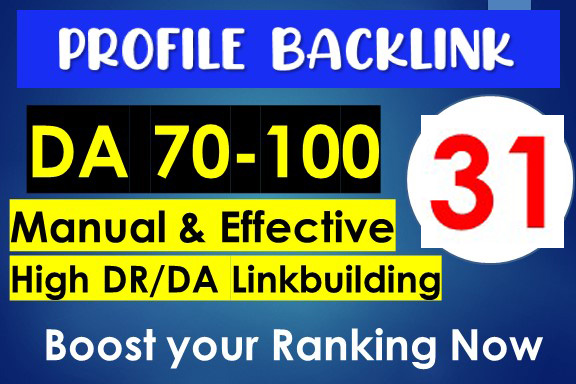 Handmade Create 31+ High Quality SEO Profile Creation...