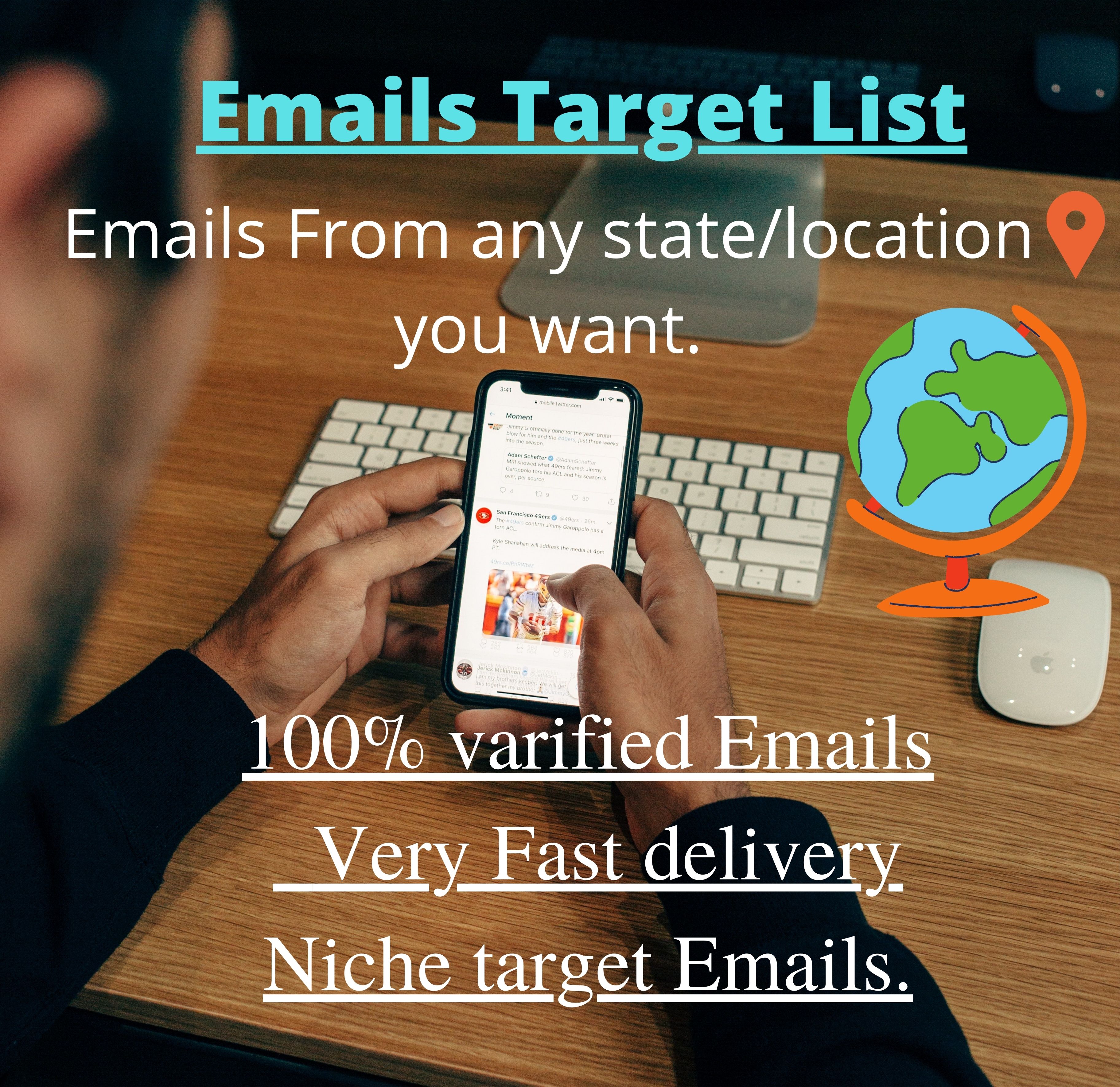I will collect and provide 1500 niche targeted emails...