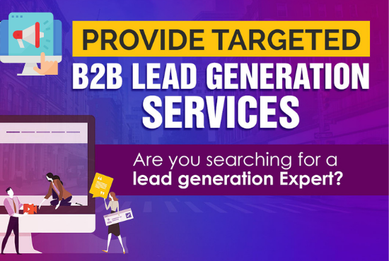 I will do targeted b2b lead generation email list bui...