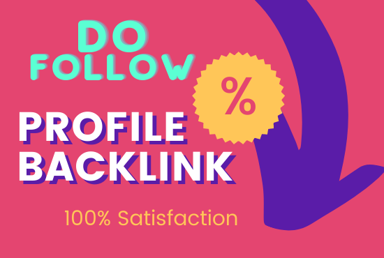 I will DA 50+ High quality Profile backlinks for webs...
