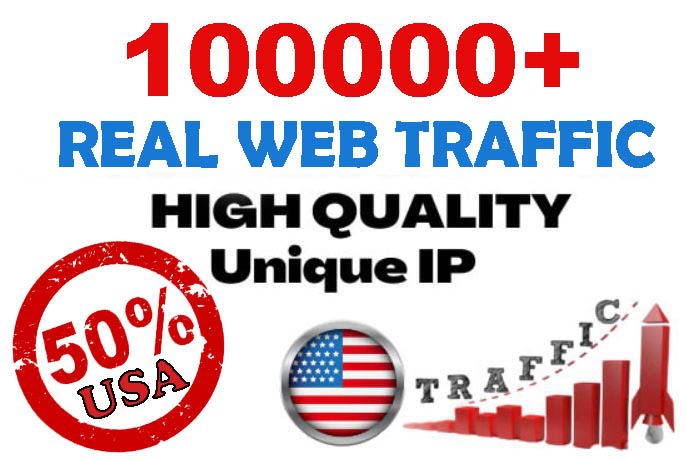 100000+ Unique Website Traffic 50 percent USA to your...