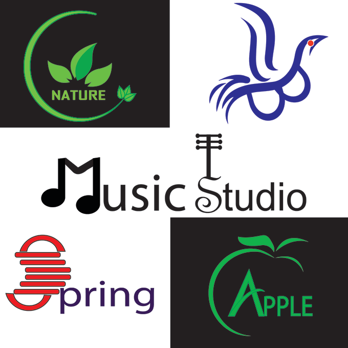 Unique and creative logo design with multiple concept