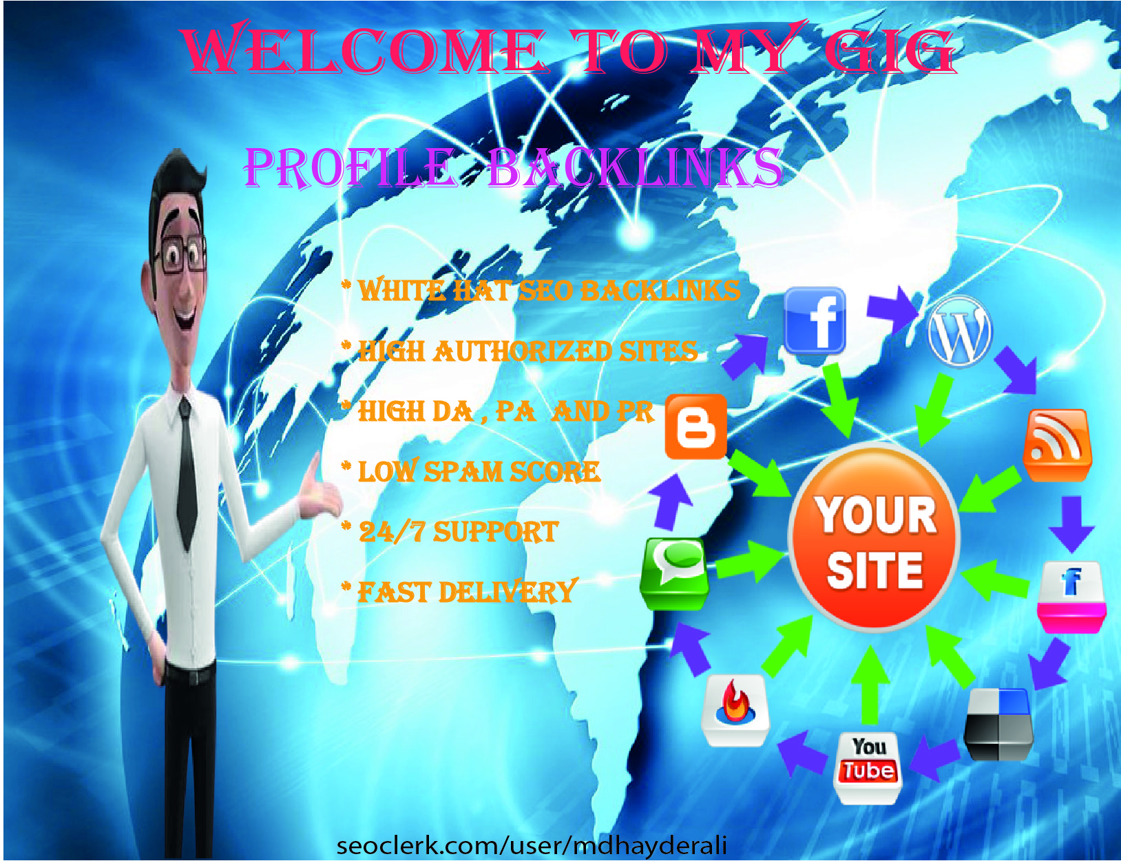 I will do create excellent 10 high DA and PR profile