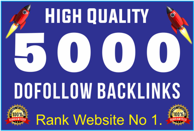 I will create 5000 high quality dollow SEO backlinks ...