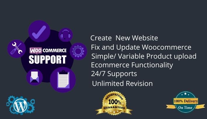 I will build your woocommerce wordpress website, fix...
