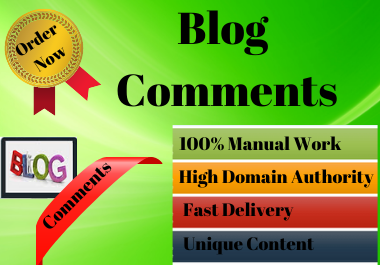 I will create 50 Blog Comments link building SEO serv...
