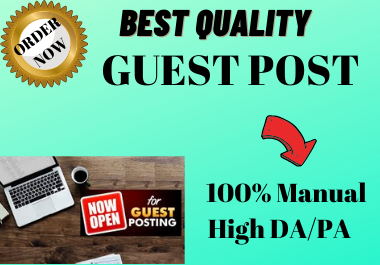 Write and Publish 5 Guest Post on HQ website permanen...