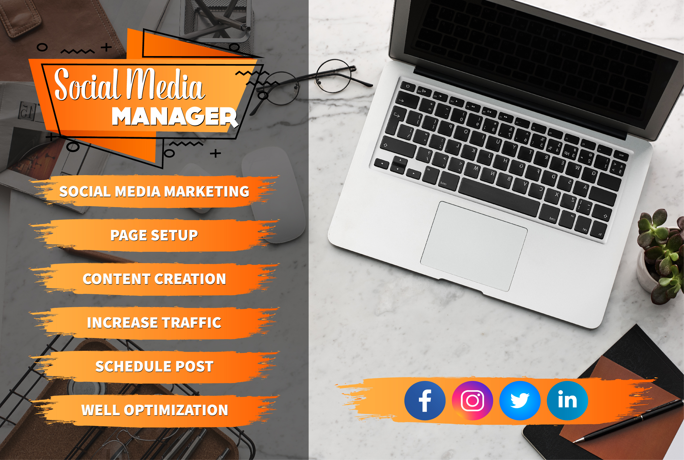 I will be your expert social media marketing manager ...