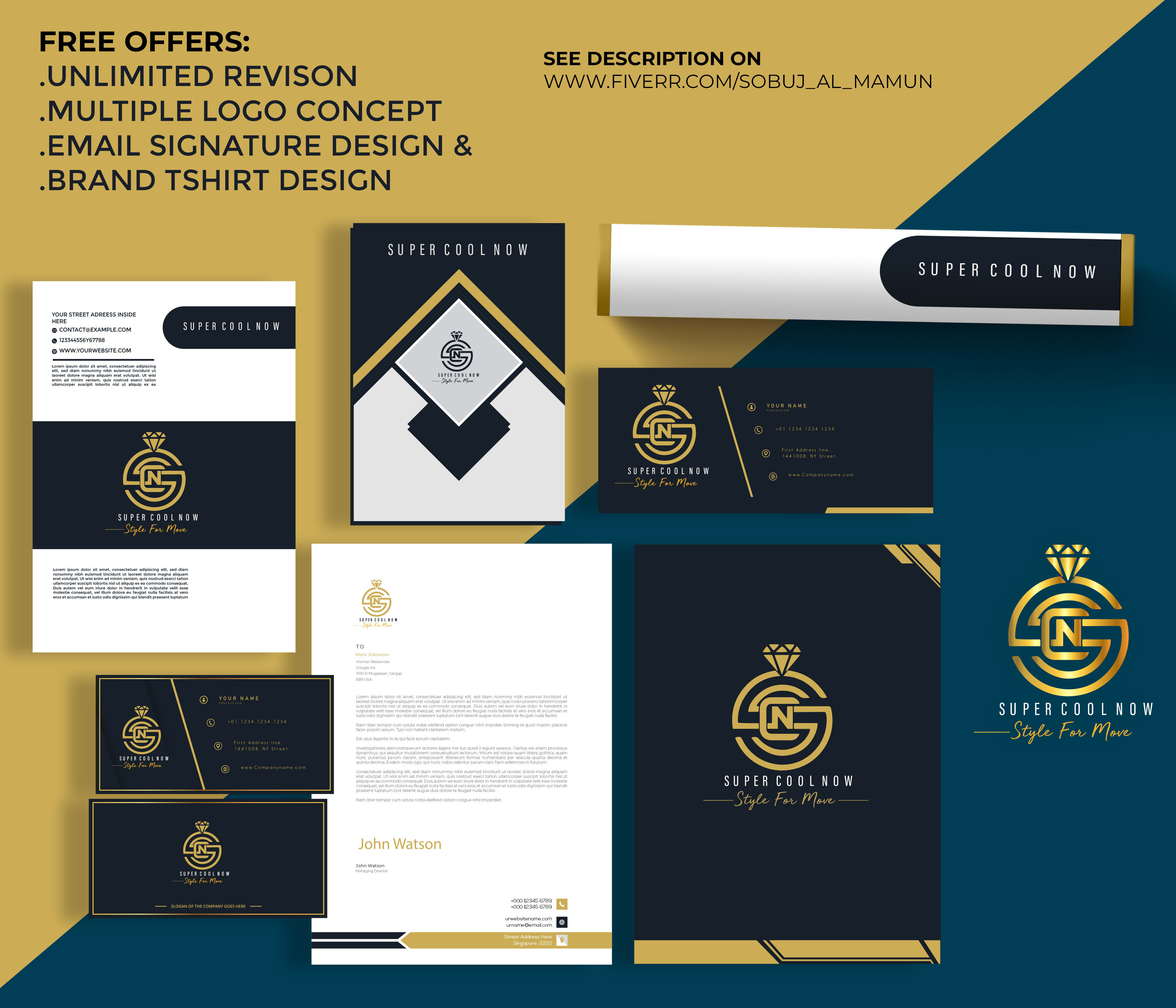 I will design amazing logo and branding package for y...