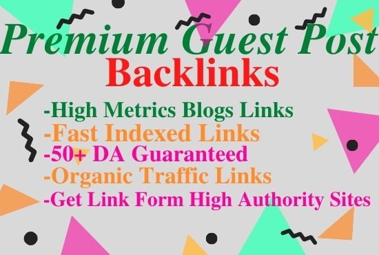 Write And Publish Guest Post On 20 high authority Web...