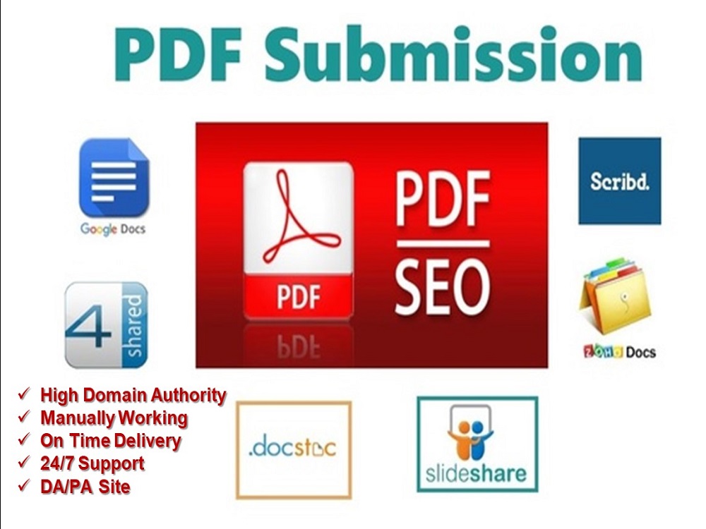 30 best manual PDF submission with permanent backlink...