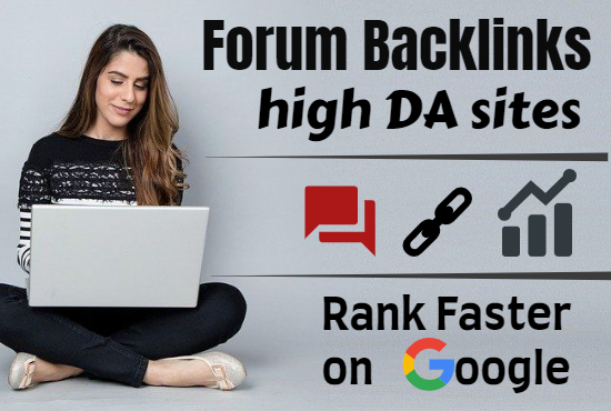 I will provide HQ forum posting backlinks on high da ...