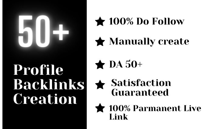 I will provide 100 High quality DA 50+ Dofollow Profi...