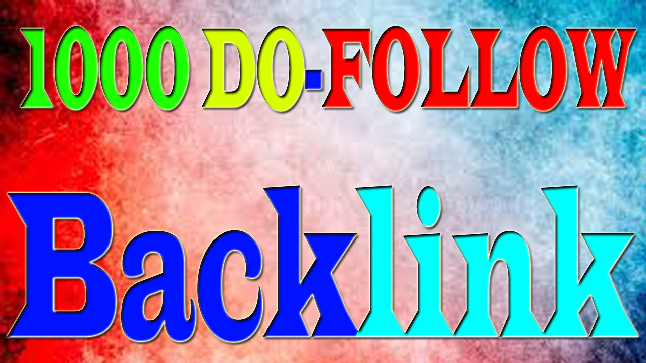 I will build 1000 dofollow SEO backlinks for indexing...