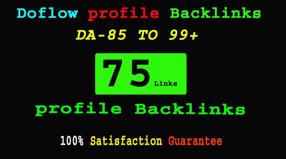 75 High Domain Authority Pr9 DA 99+ Dofollow SEO Prof...