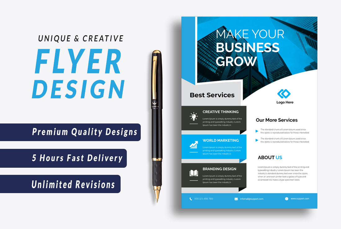 I will do flyer, booklet design